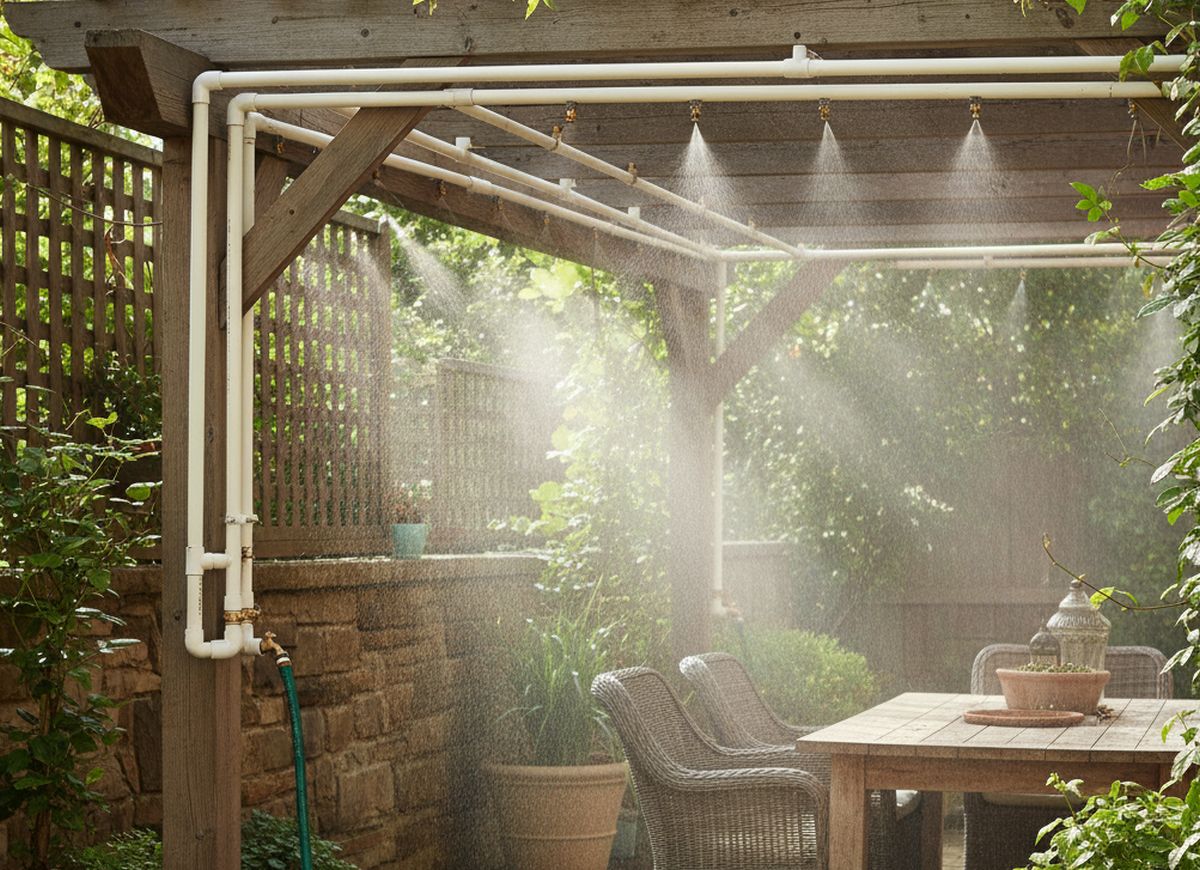 Comment fabriquer un brumisateur de terrasse avec un tuyau d'arrosage